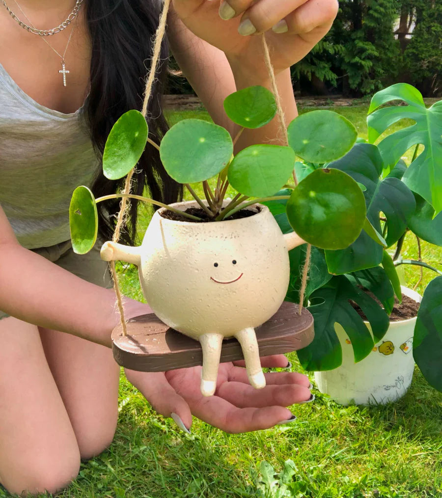 Blije Schommelende Plantenpot