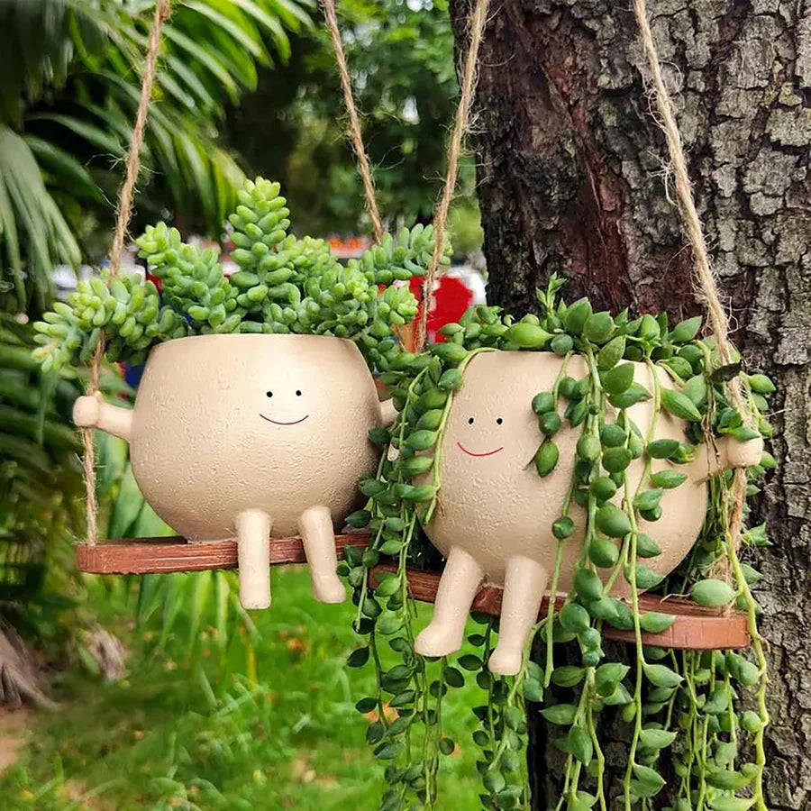 Blije Schommelende Plantenpot