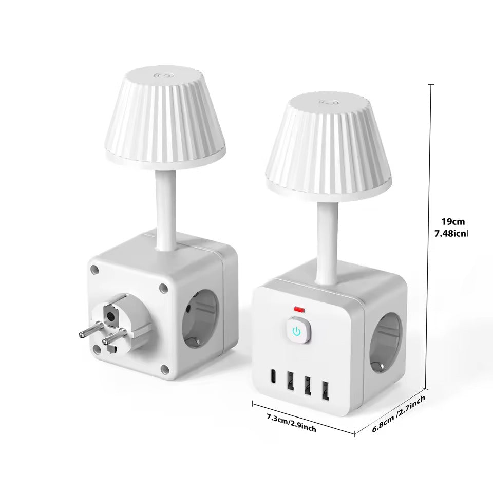 LED-lamp met outlet-adapter (EU/NL stopcontact)💡