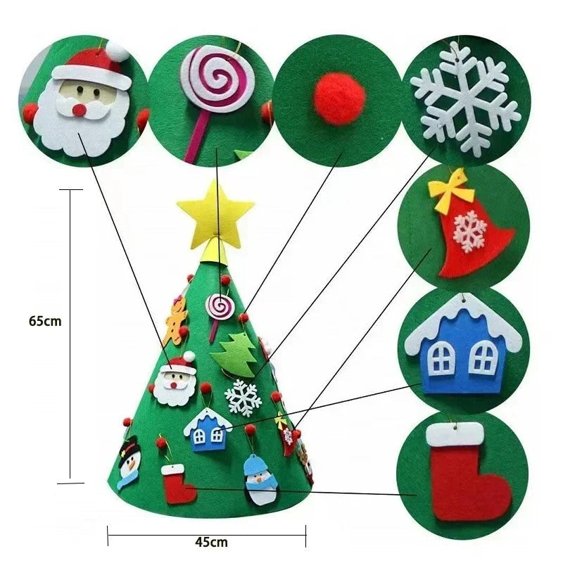 Felttree - 3d DIY-kerstboom Voor Kinderen