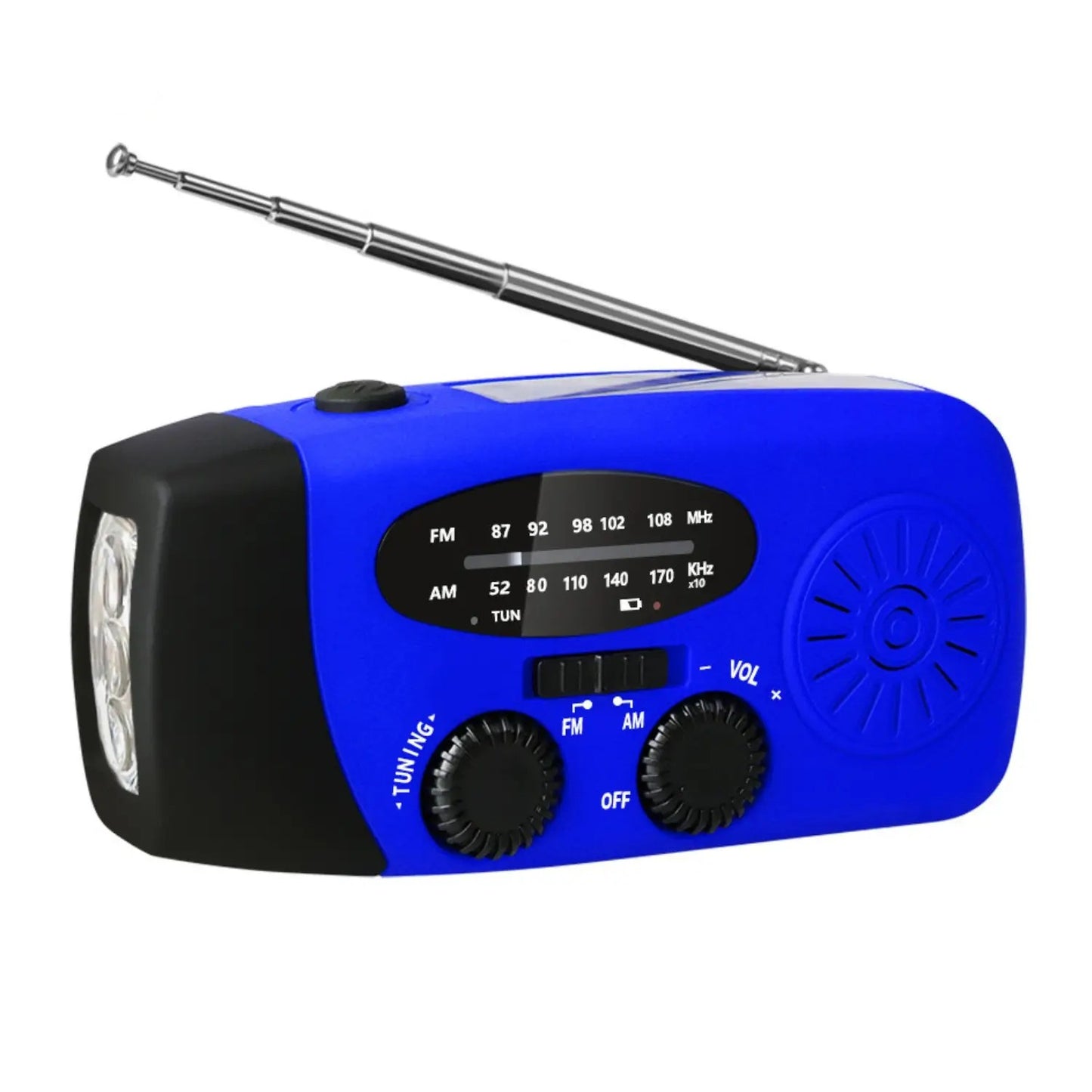 Noodradio, Zaklamp, Kompas, SOS Op Zonne-Energie