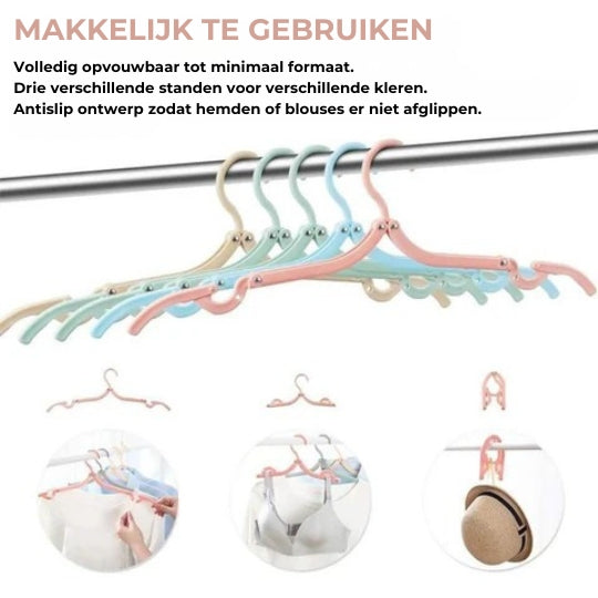 Multifunctionele Opvouwbare Klerenhangers
