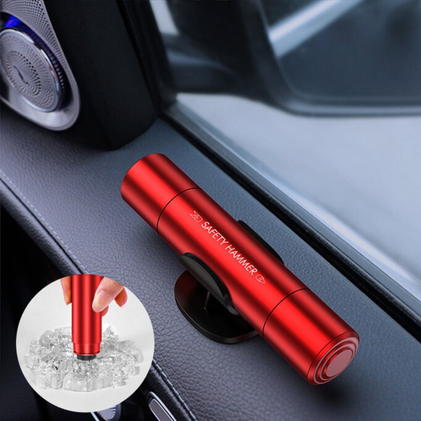 Safekey™ | Outil de Sécurité 4-en-1 avec Brise-Vitre et Coupe-Ceinture - 1+1 GRATUIT