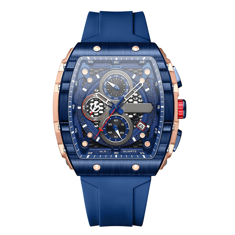 Cyberpunk futuristische stijl⌚Multifunctionele quartzhorloge voor mannen
