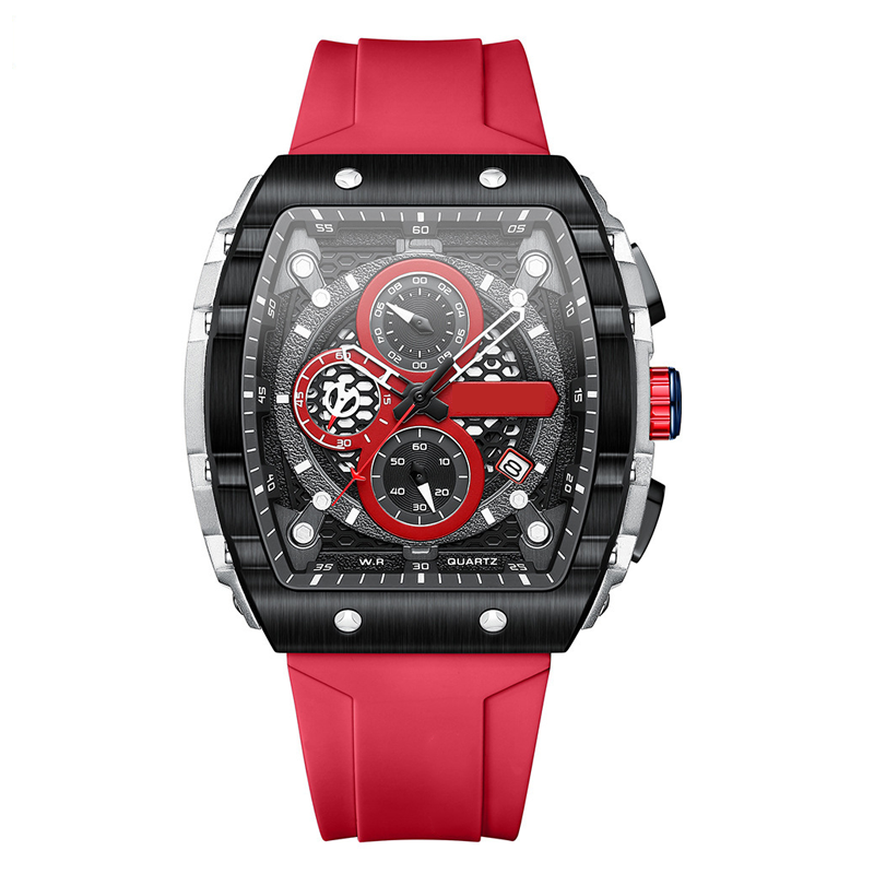 Cyberpunk futuristische stijl⌚Multifunctionele quartzhorloge voor mannen