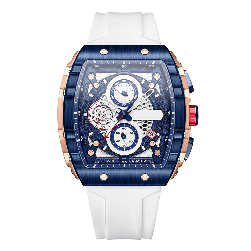 Cyberpunk futuristische stijl⌚Multifunctionele quartzhorloge voor mannen
