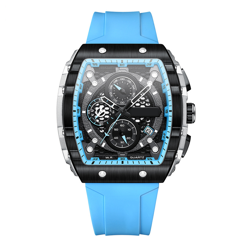 Cyberpunk futuristische stijl⌚Multifunctionele quartzhorloge voor mannen
