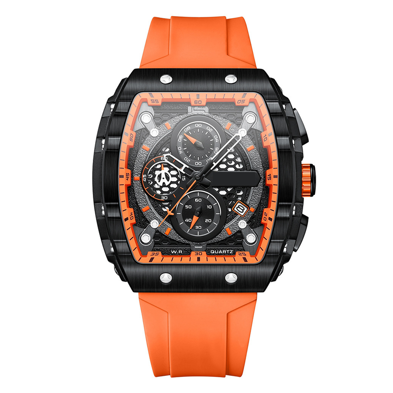 Cyberpunk futuristische stijl⌚Multifunctionele quartzhorloge voor mannen