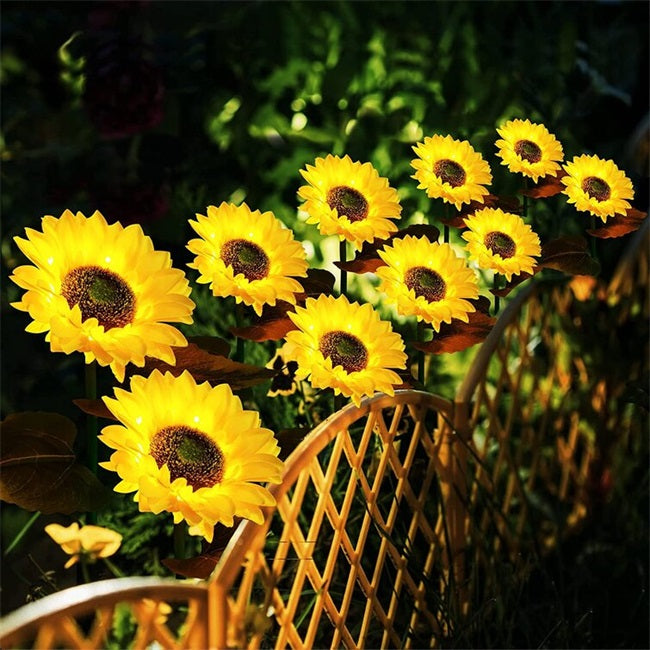 Zonnebloem LED-Lamp Op Zonne-Energie