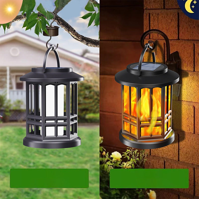 Vintage Lantaarn Met Vlam-Effect | Op Zonne-Energie