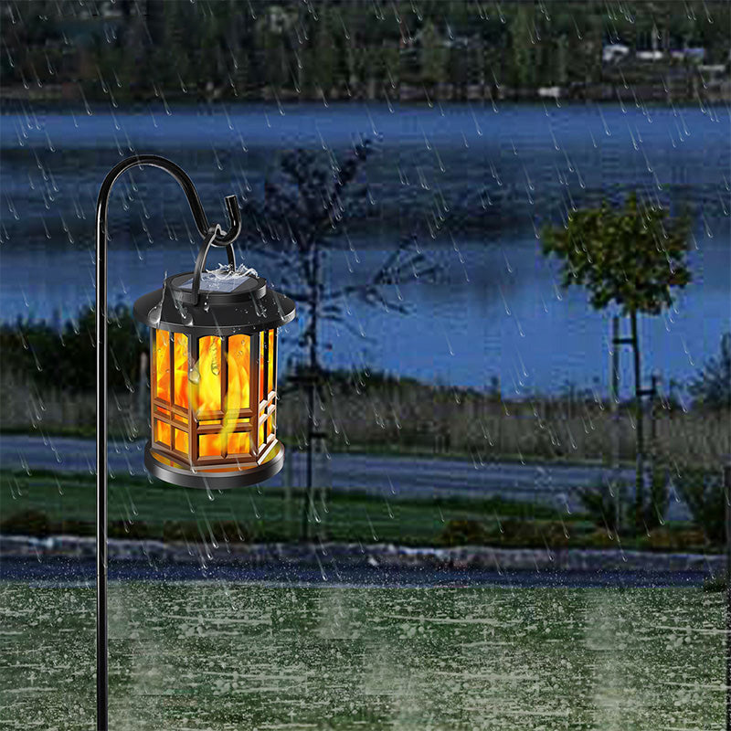 Vintage Lantaarn Met Vlam-Effect | Op Zonne-Energie