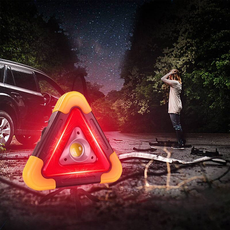 2-IN-1 Lichtgevende Gevaren-Driehoek Op Zonne-Energie