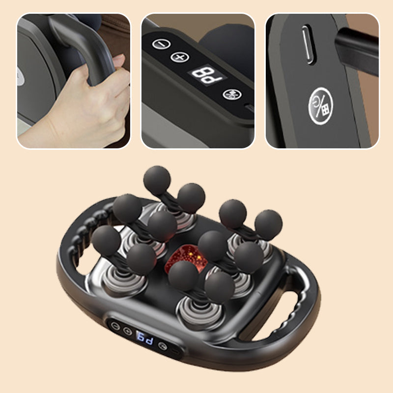Multifunctioneel automatisch spiermassagepistool met 12 koppen
