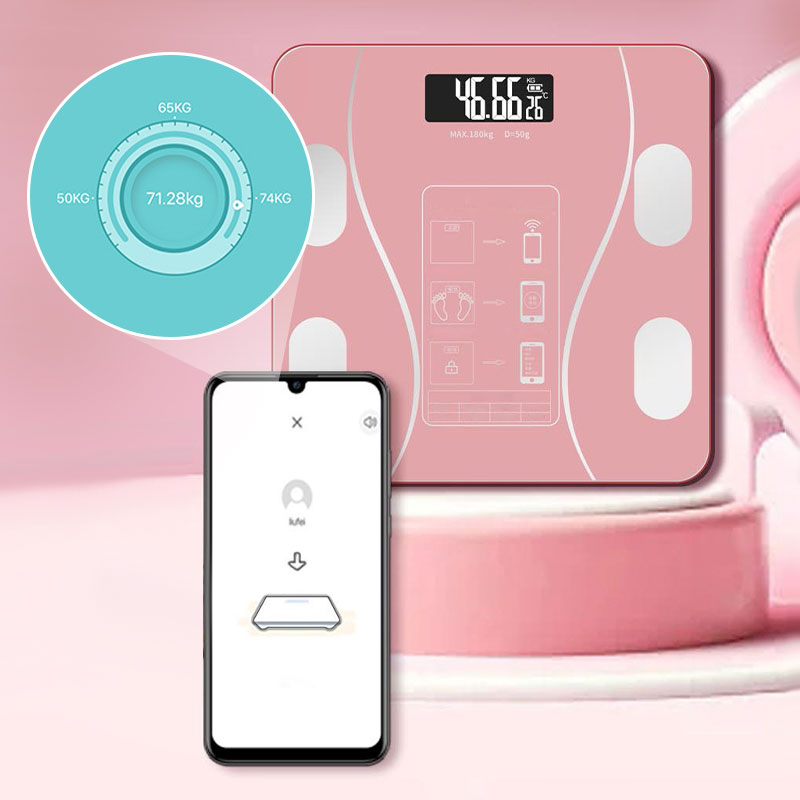 Gewicht, Lichaamsvet & BMI - Slimme digitale weegschaal