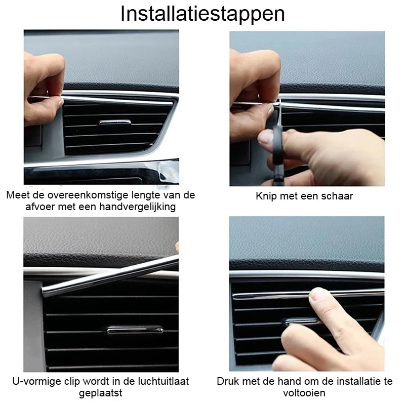 Luxueuze Ventilatie Strip | Lengte Aanpasbaar | 10 Stuks