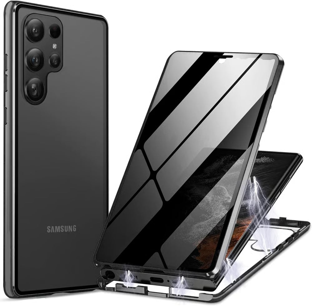 🔥Samsung Privacy magnetisch dubbelzijdig gehard glazen hoesje