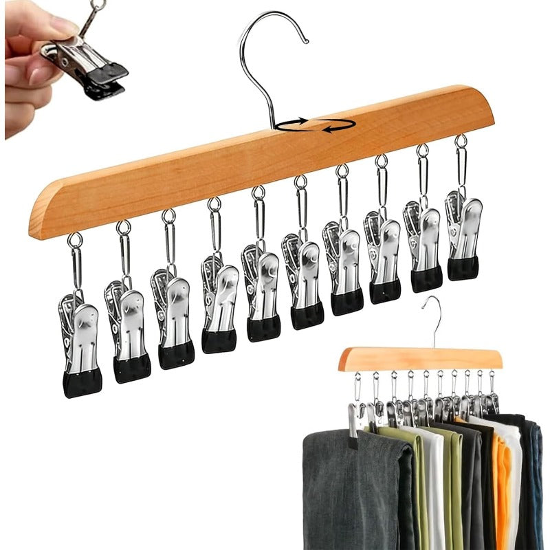 Kledinghanger met 10 klemmen