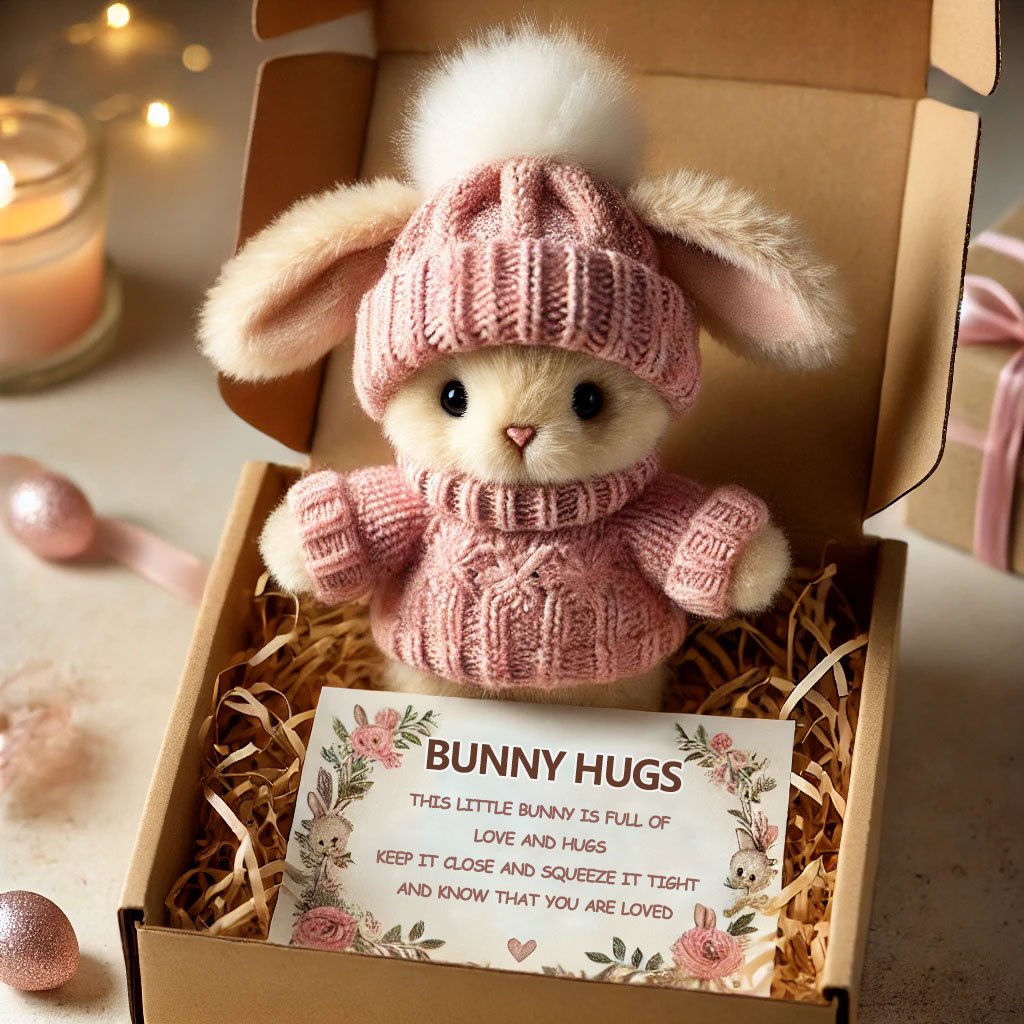 🐇 Paasactie Handgemaakte Mini Konijnen Knuffeltjes