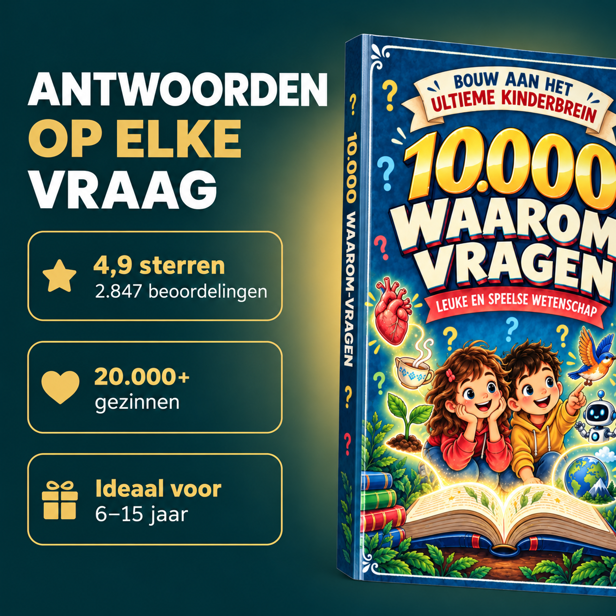 Kinderencyclopedie "10.000 Waarom-vragen" — Ontgrendel het volledige potentieel van uw kind