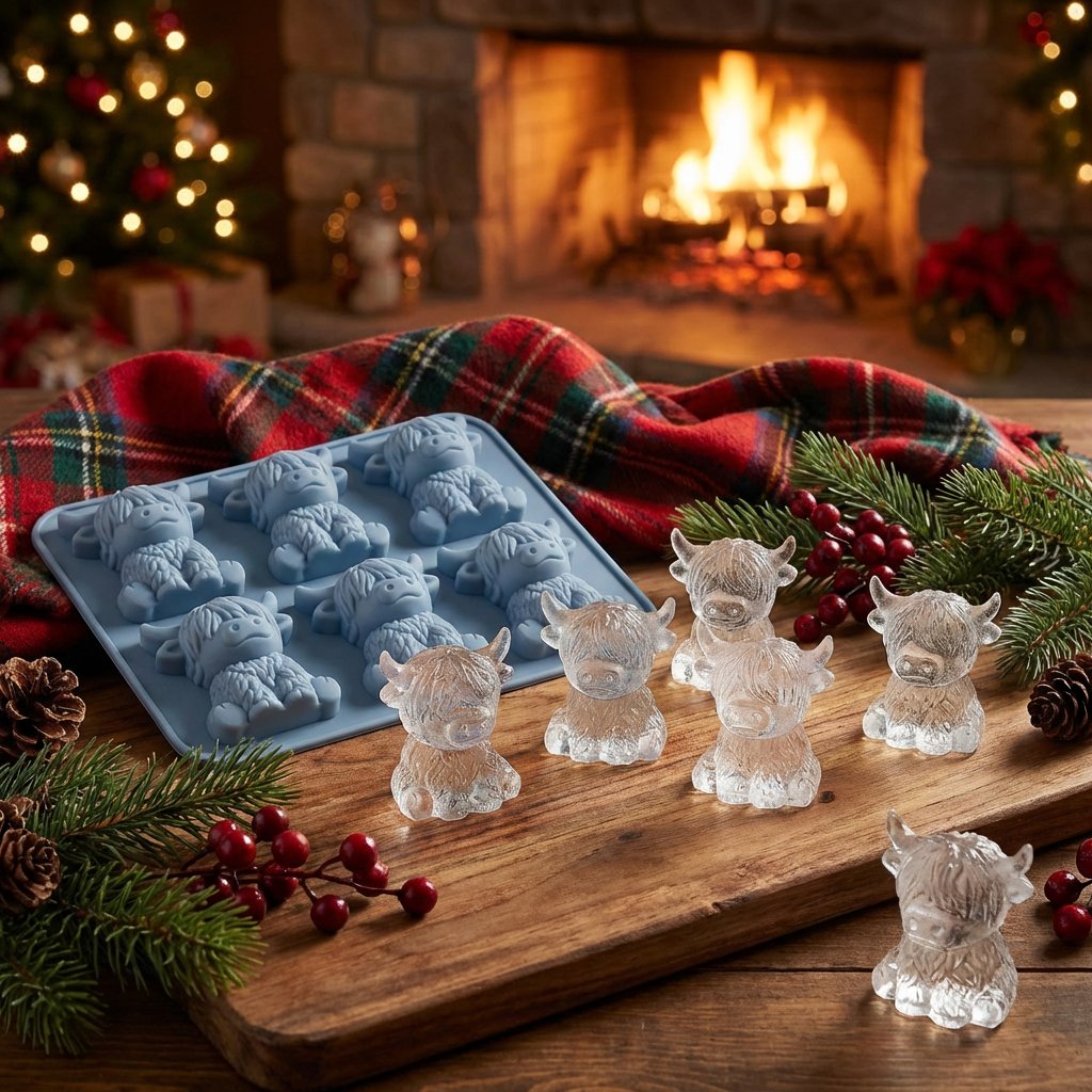 3D Highland-koe Mini-ijsblokjesvorm –  drankjes, feestjes en cadeaus