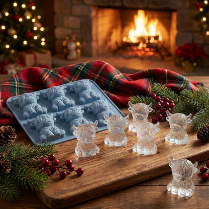 3D Highland-koe Mini-ijsblokjesvorm –  drankjes, feestjes en cadeaus