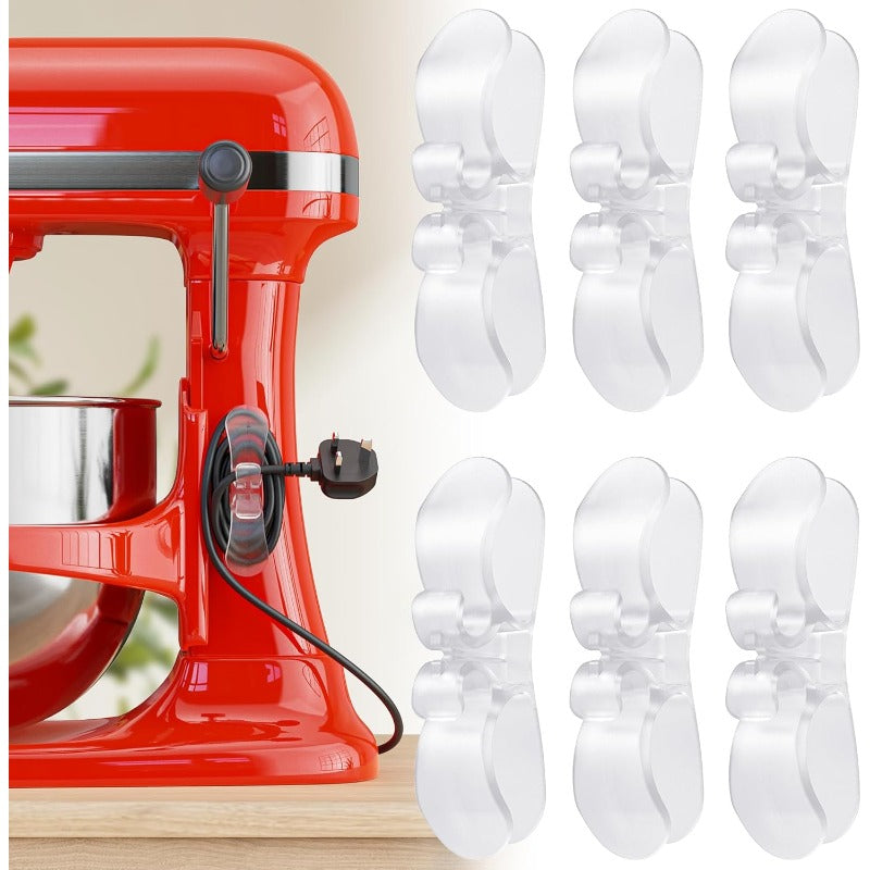 Oplader- en snoerhouders (6 stuks)