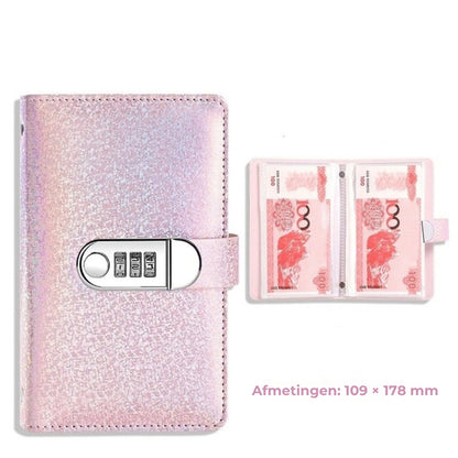 Glitter Spaarboekje met Codeslot