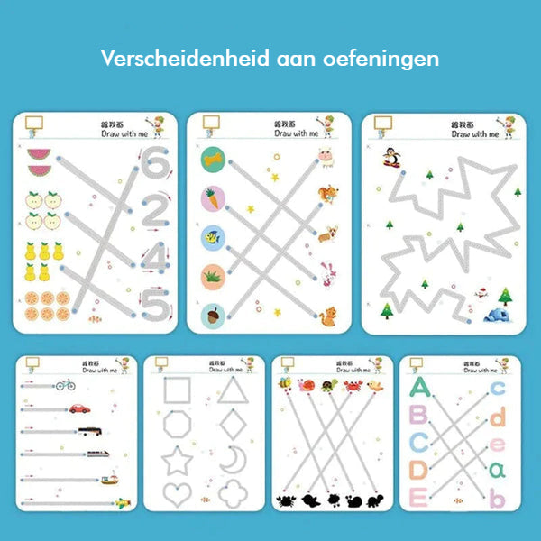 Leren Schrjiven Overtrekschriften Set