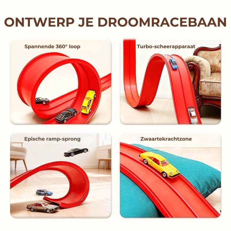 Doe-het-zelf Flexibel Racebaan Speelgoed Set