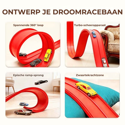 Doe-het-zelf Flexibel Racebaan Speelgoed Set