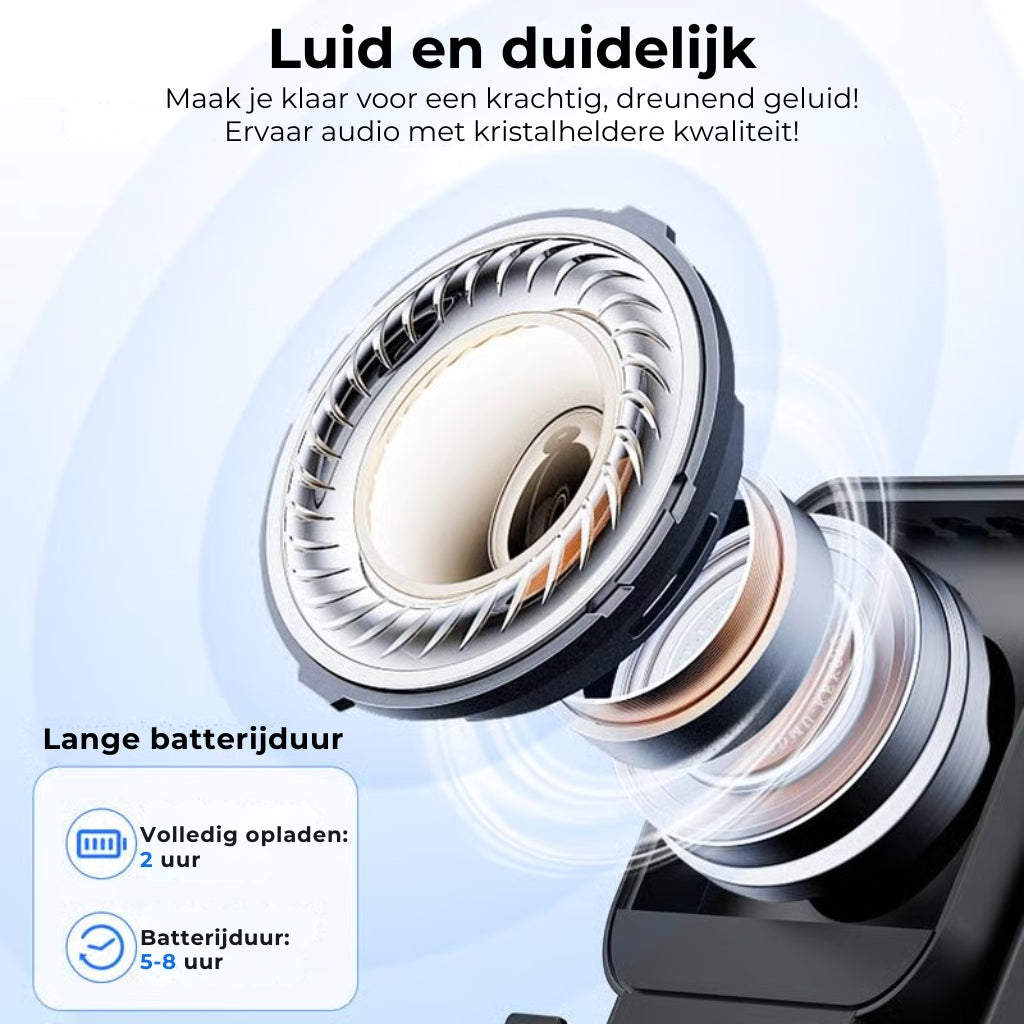 🎶 5-in-1 Draadloze Inductie- en Bluetooth-luidspreker