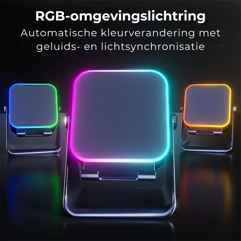 🎶 5-in-1 Draadloze Inductie- en Bluetooth-luidspreker