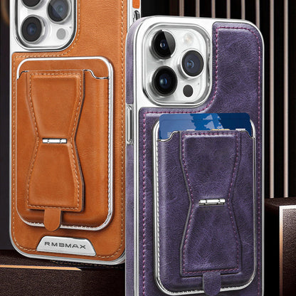 Magnetische Kaartenhouder Lederen iPhone Cover