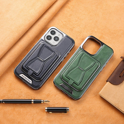 Magnetische Kaartenhouder Lederen iPhone Cover