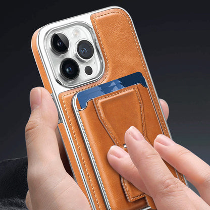 Magnetische Kaartenhouder Lederen iPhone Cover