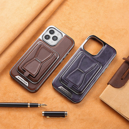 Magnetische Kaartenhouder Lederen iPhone Cover