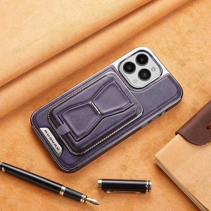 Magnetische Kaartenhouder Lederen iPhone Cover