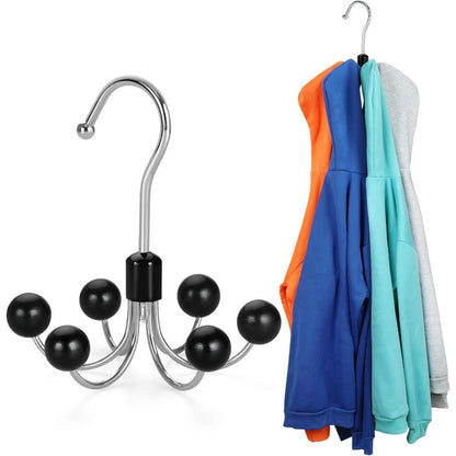 360° Draaibare Kleerhanger met 6 haken