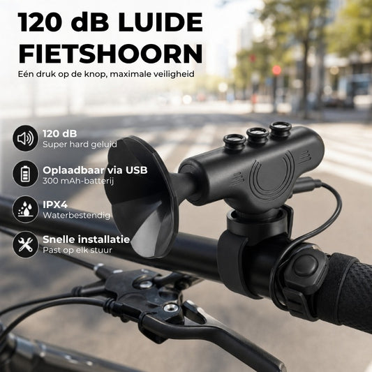 Elektrische Fietshoorn van 120 dB