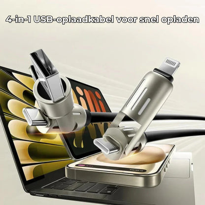 4-in-1 USB-oplaadkabel voor snel opladen met 240 W