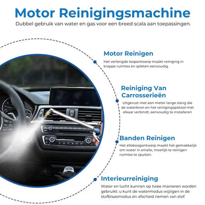 Perslucht Pistool met Watertoevoer