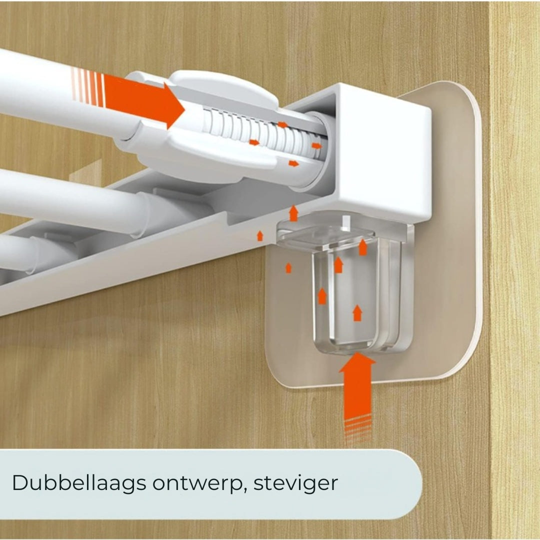 Onzichtbare Zelfklevende Plankhaken - 4 Stuks