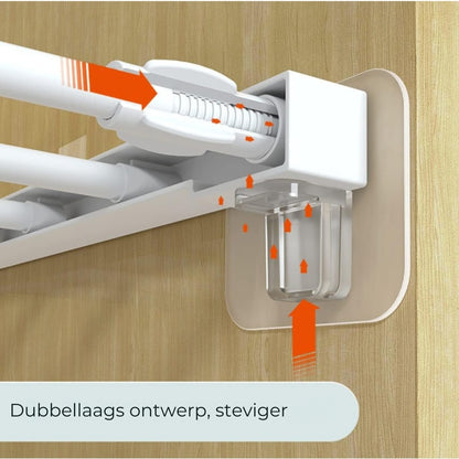 Onzichtbare Zelfklevende Plankhaken - 4 Stuks