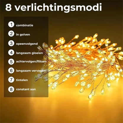 Koperdraad vuurwerk verlichting
