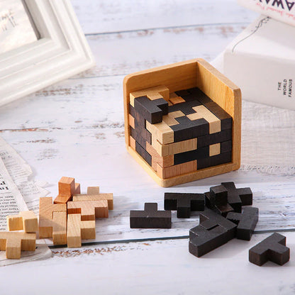 Houten Tetris Hersenkraker Puzzel