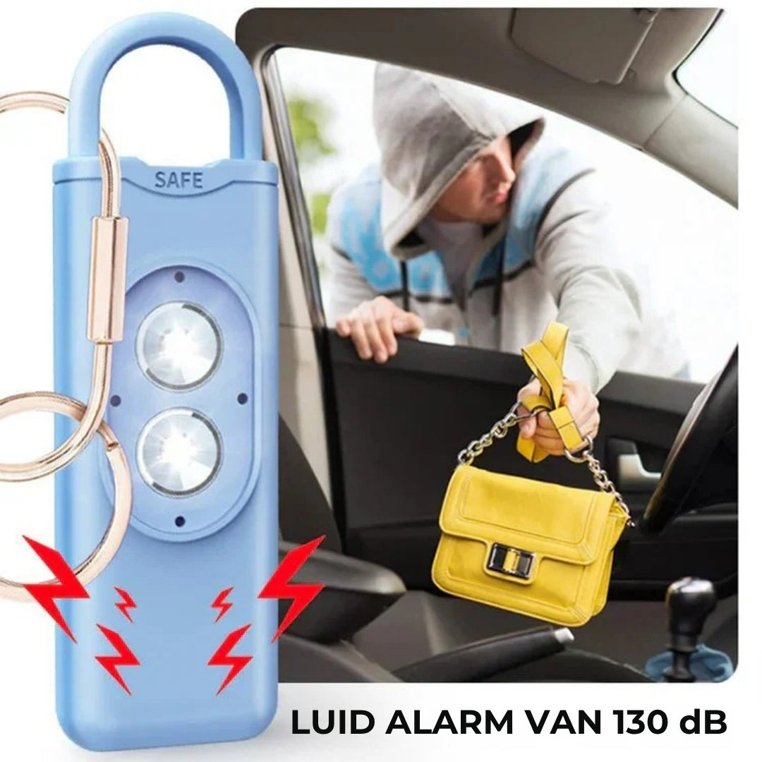 Zelf-Verdediging Alarm Sleutelhanger met LED-Flitser