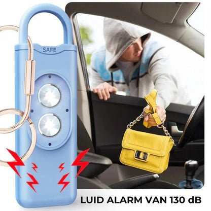 Zelf-Verdediging Alarm Sleutelhanger met LED-Flitser