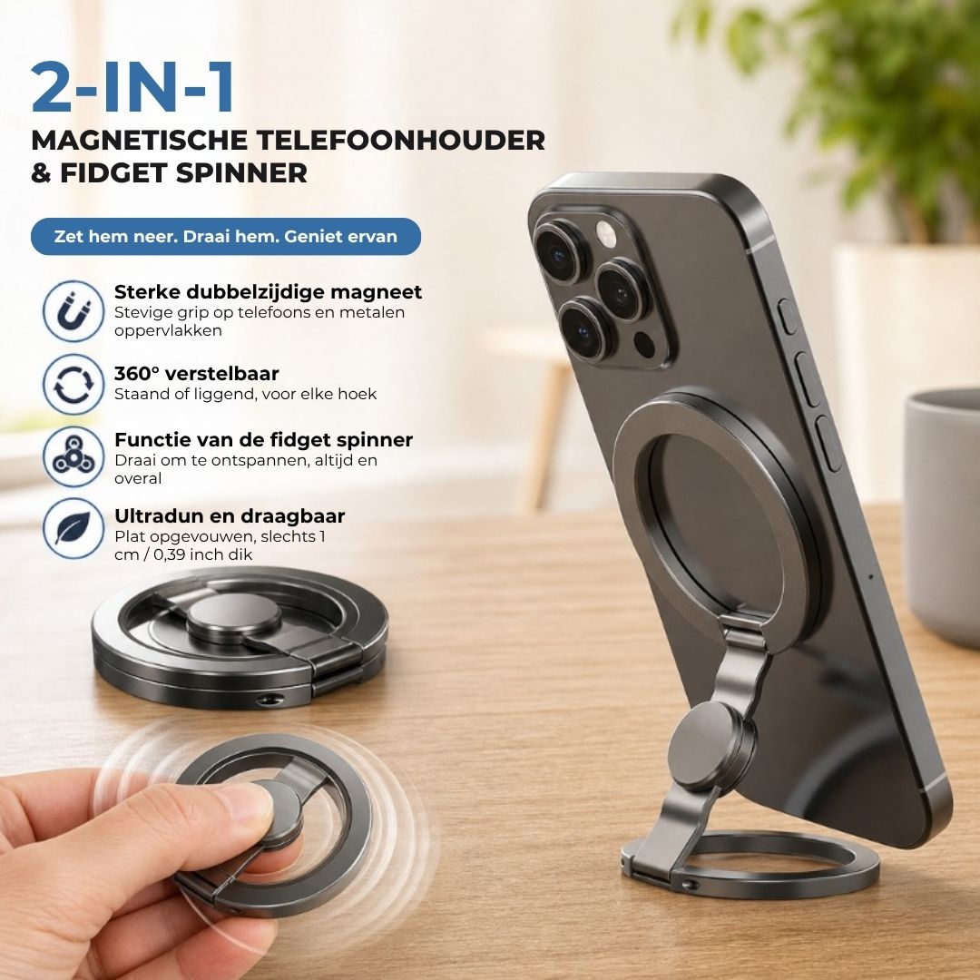Magnetische Telefoonhouder en Fidget Spinner