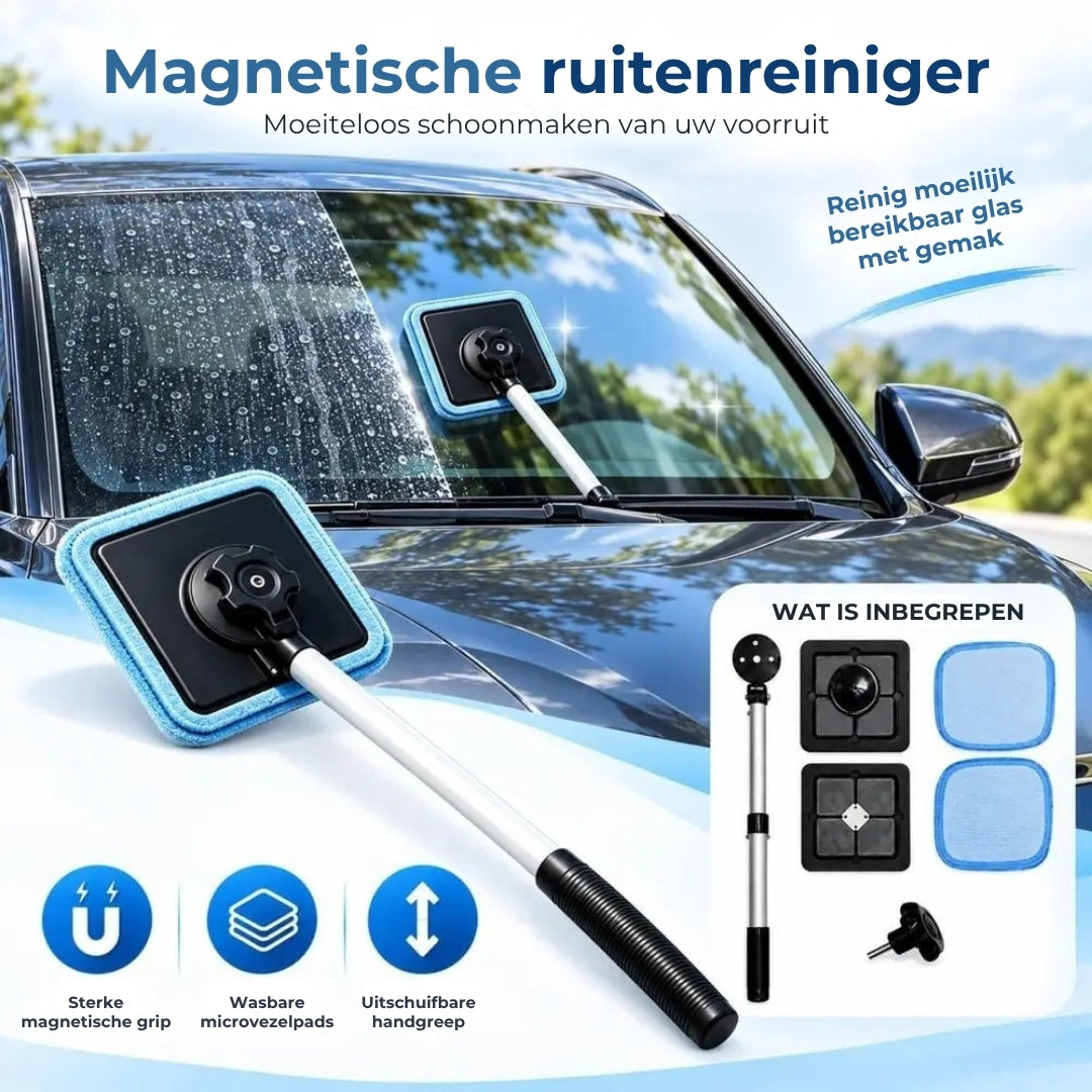 Uitschuifbare Autoruitreiniger met Microvezeldoeken