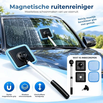 Uitschuifbare Autoruitreiniger met Microvezeldoeken